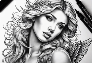 Angel tattoo idea
