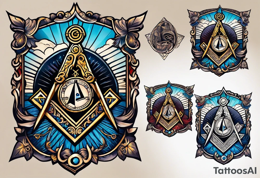 compliance-oriented tattoo calling to action to be part of integrity using compliance and freemasonry symbols tattoo idea