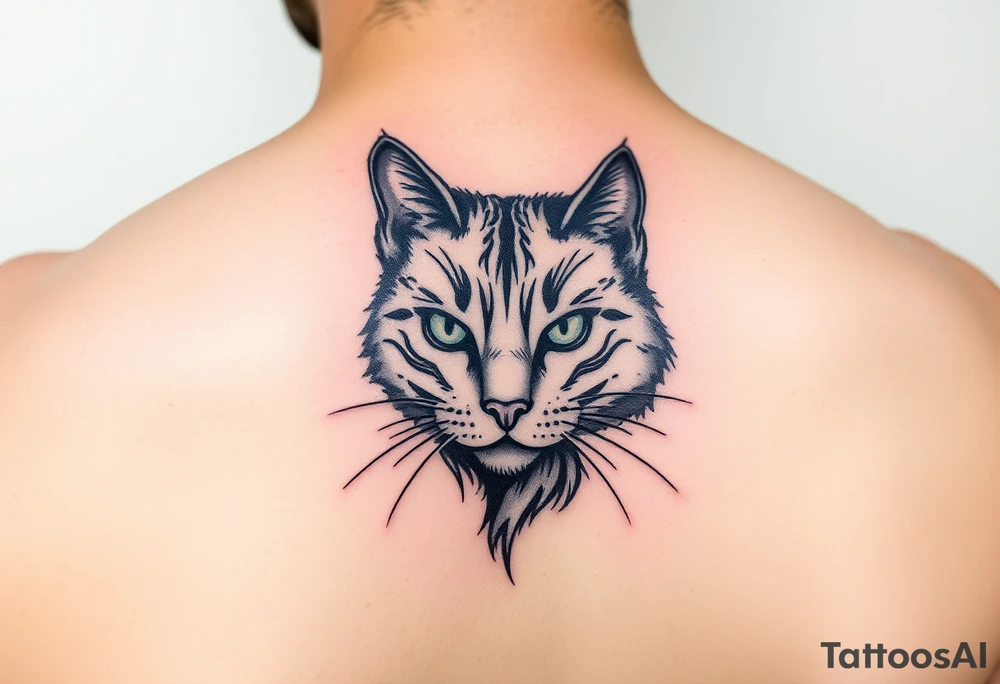 black cat tattoo idea
