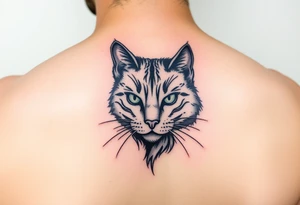 black cat tattoo idea