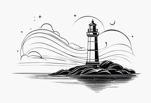 Lighthouse tattoo idea