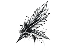 one arrow the look down tattoo idea