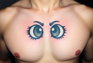 teary eyes tattoo idea