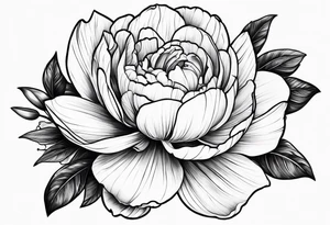 Lily rose with rose bud honey bee peony arm cuff tattoo idea