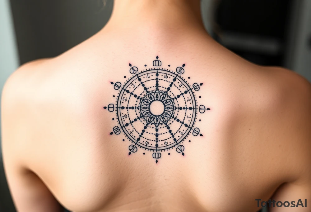 Natal birthchart tattoo idea