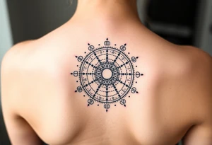 Natal birthchart tattoo idea