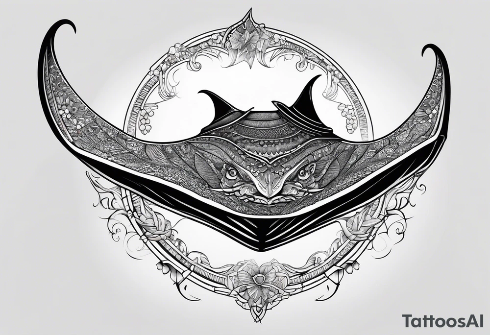 manta ray tattoo idea