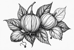 Physalis arm tattoo idea