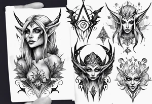 Night elf tattoo idea