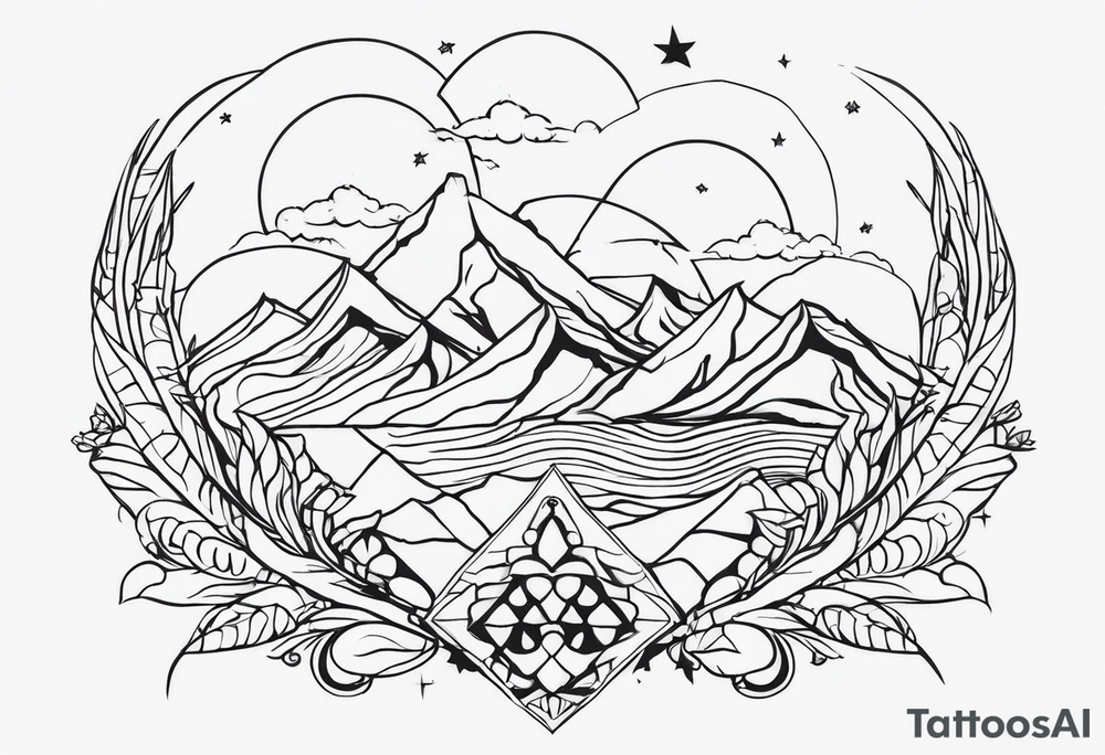 varias fadas juntas voando tattoo idea