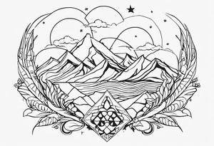 varias fadas juntas voando tattoo idea