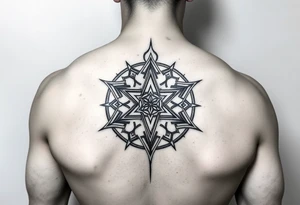 3D merkaba symnol tattoo idea