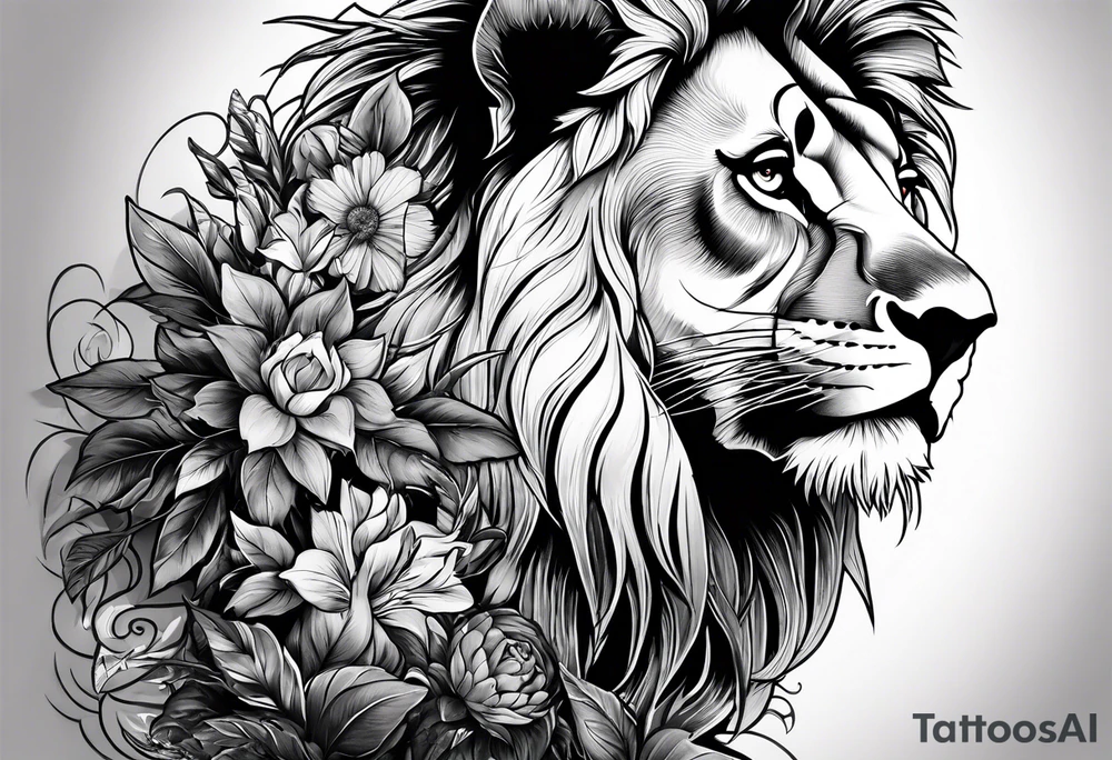 a tattoo that has to do with nature,something you could blend with a lion tattoo idea a tattoo that has to do with nature,something you could blend with a lion tattoo idea