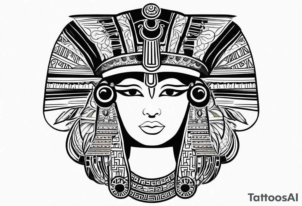 Cleopatra knowledge tattoo idea