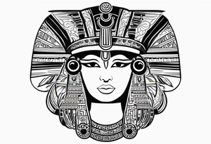 Cleopatra knowledge tattoo idea