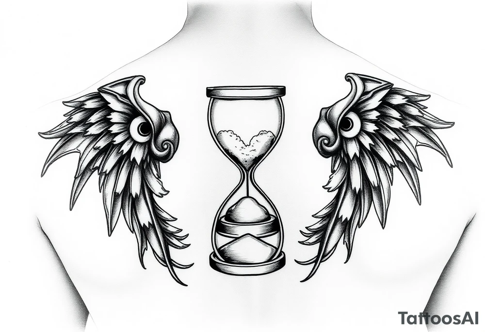 timeglass computer related tattoo idea