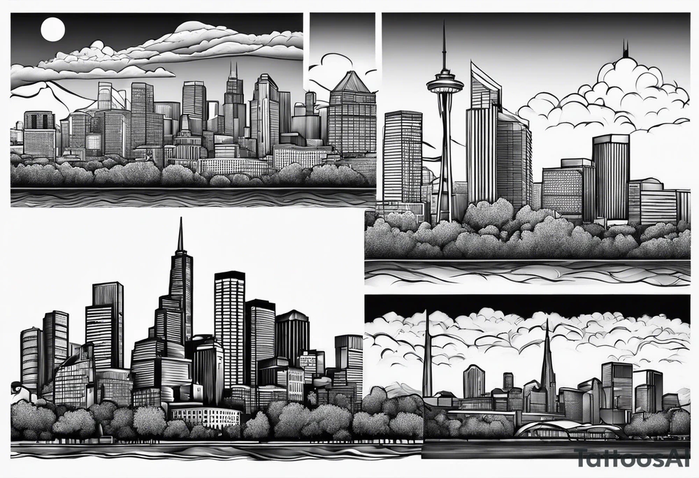 Colorado skyline tattoo idea