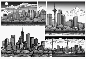 Colorado skyline tattoo idea