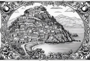 The Map of calabria tattoo idea