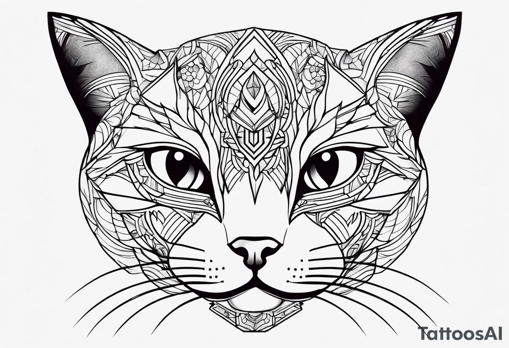 Black Cat tattoo idea