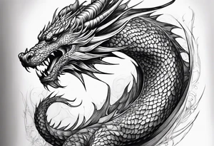 Dragon sleeve tattoo idea