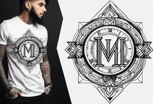 roman numeral January 1 1975 and February 4 969 tattoo idea