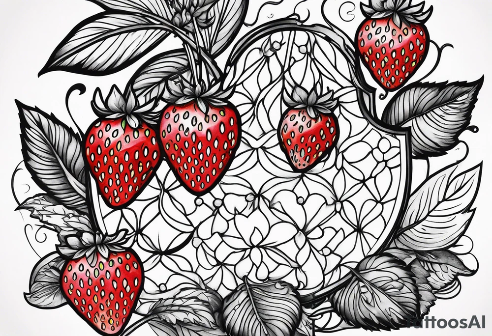 Strawberry tattoo idea