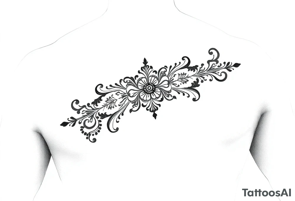 Henna tattoo on wrist in black background tattoo idea
