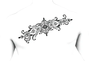 Henna tattoo on wrist in black background tattoo idea