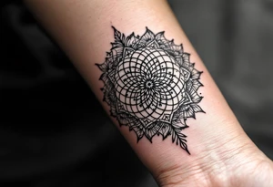 sacred flower of life tattoo idea