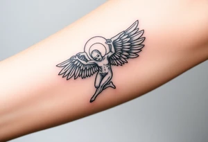 angel falling tattoo idea