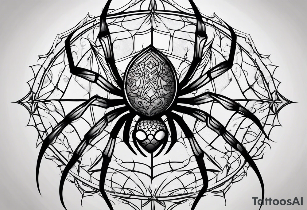 Spider tattoo idea