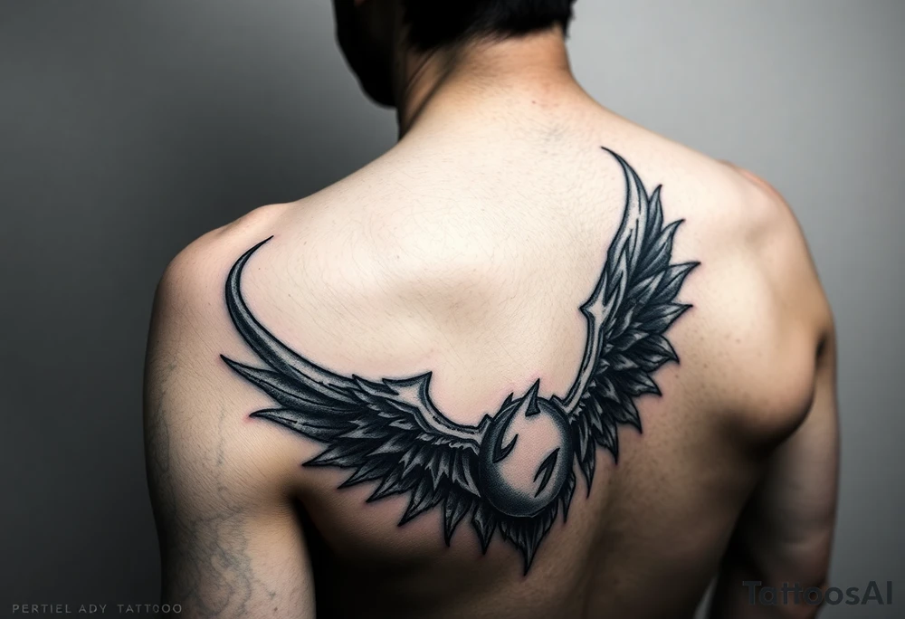 Shoulder tattoos based on the band Sleep Token tattoo idea