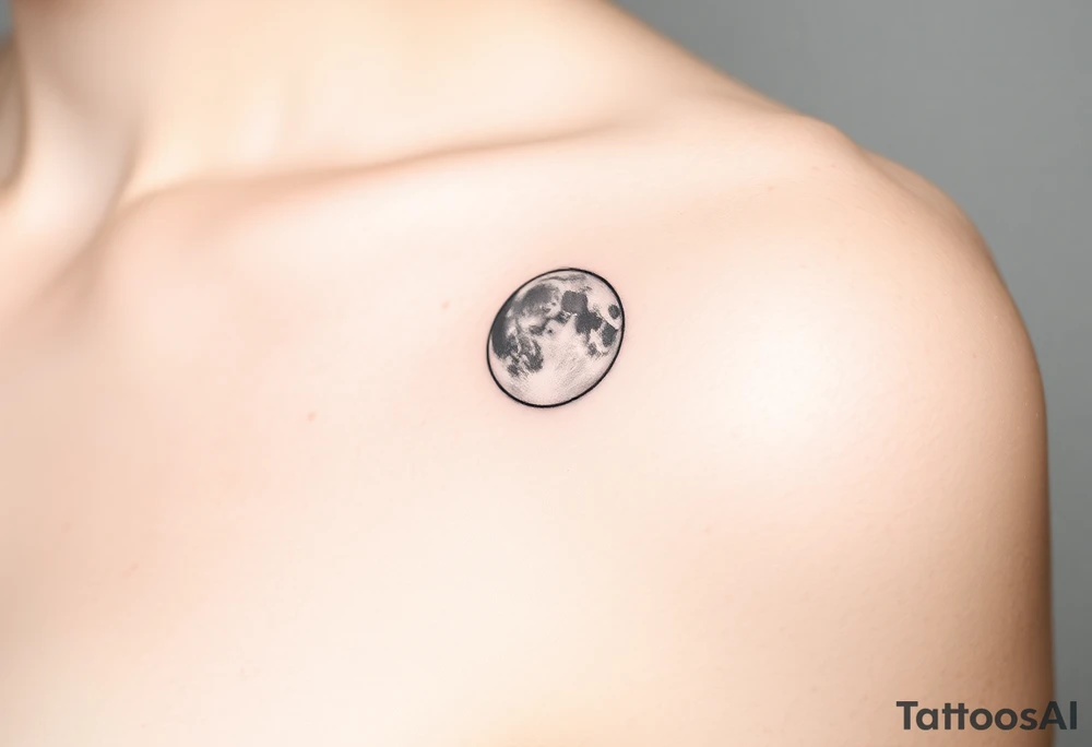 The moon tattoo idea