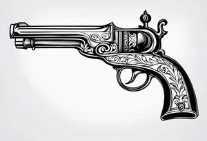 Flintlock pistol tattoo idea