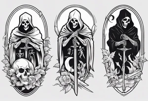 Death reaper tattoo idea
