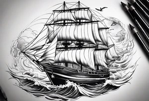 make a full sleeve nautical tattoo design tattoo idea