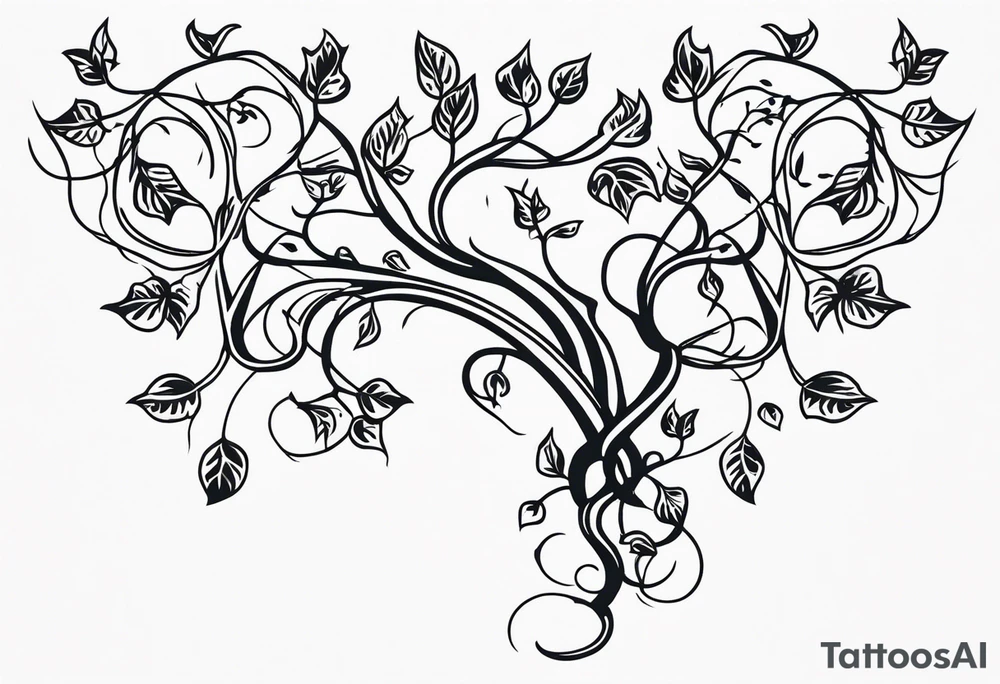 Vine Ivy Roots tattoo idea