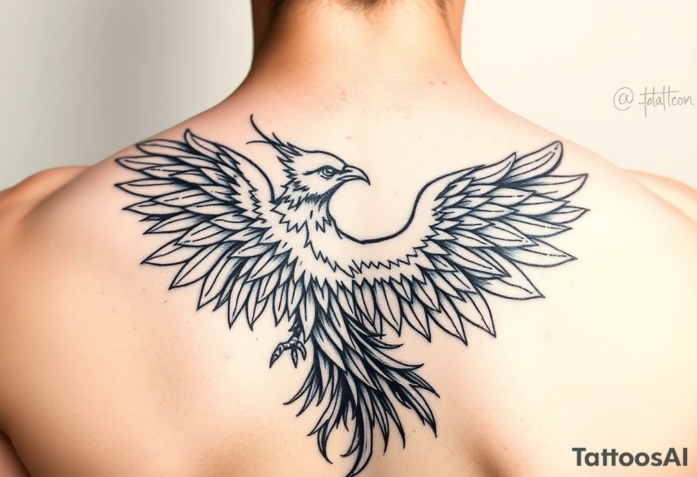 phoenix aesthetic tattoo idea