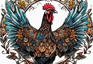 Wild turkey tattoo idea