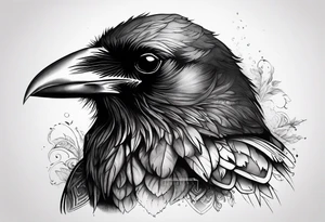 Raven tattoo idea