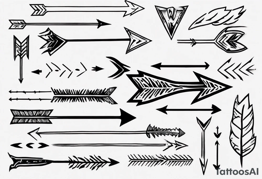 I want a very thin plain arrow going through the sentence “still i rise” which uses a handwritten thin spaced out font tattoo idea