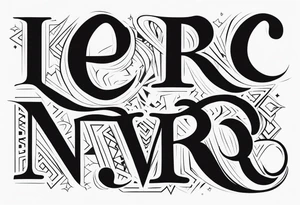Word NERO tattoo idea