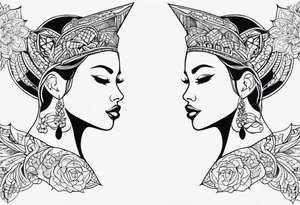 Matching tattoo with friend cool tattoo idea