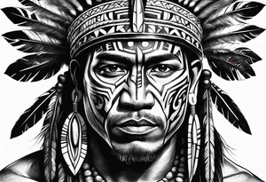 Taino Indian warrior tattoo idea