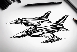 fighter jets tattoo idea