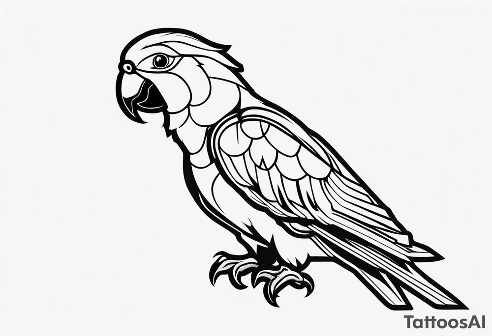 parrot tattoo idea