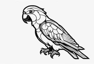 parrot tattoo idea