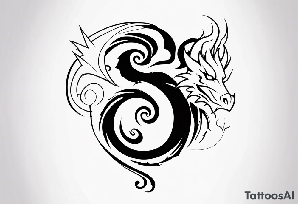 dragon, gaara from naruto symbol tattoo idea