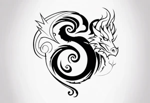 dragon, gaara from naruto symbol tattoo idea